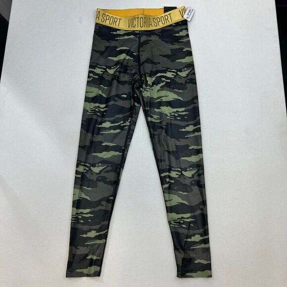 Victoria's Secret Womens Multicolor Camouflage Compression Leggings Small New - Picture 1 of 8